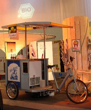Solar-Eis-Fahrradwagen